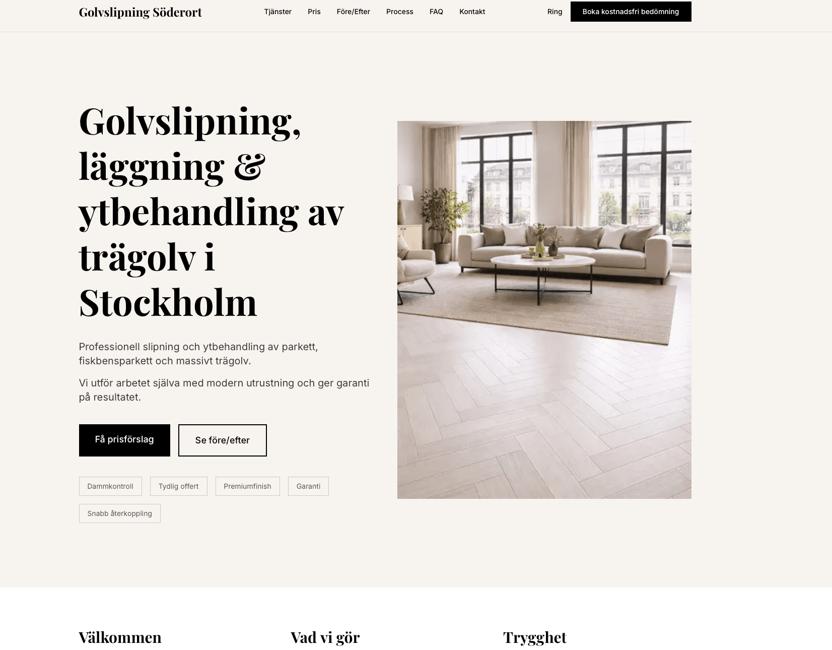 Golvslipning Söderort